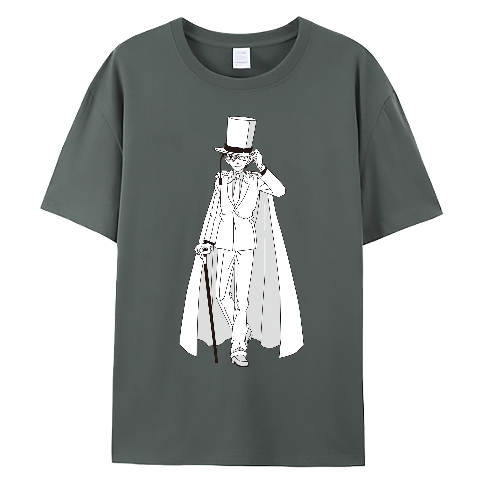 （画像用） 名探偵コナン くろば かいと Detective Conan Kuroba Kaito 綿100％ メンズ半袖Tシャツ｜肌触りやわらか＆通気性